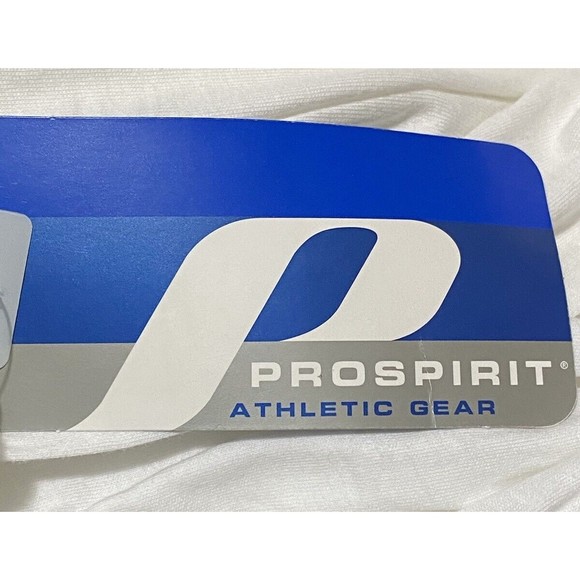 Prospirit Athletic Gear Top Modern Fit Slim Body White Sz M NWT - Picture 3 of 4